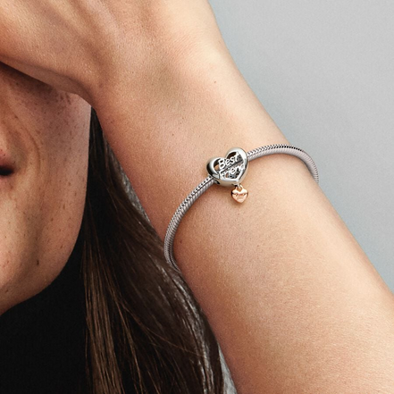 Pandora Moments "Love You Best Friend"  Heart Charm