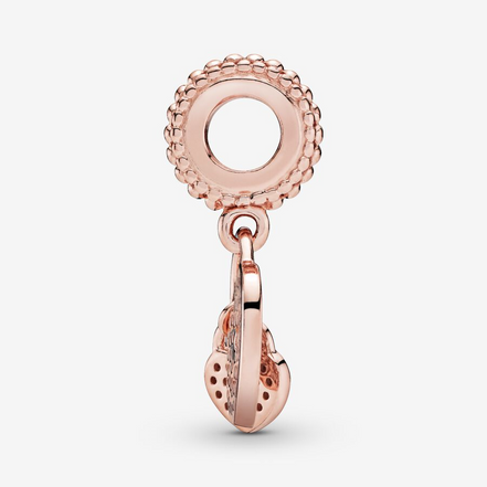 Pandora Moments Pavé Heart Padlocks Dangle Charm