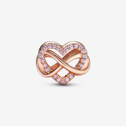 Pandora Moments Family Infinity Pink Heart Charm