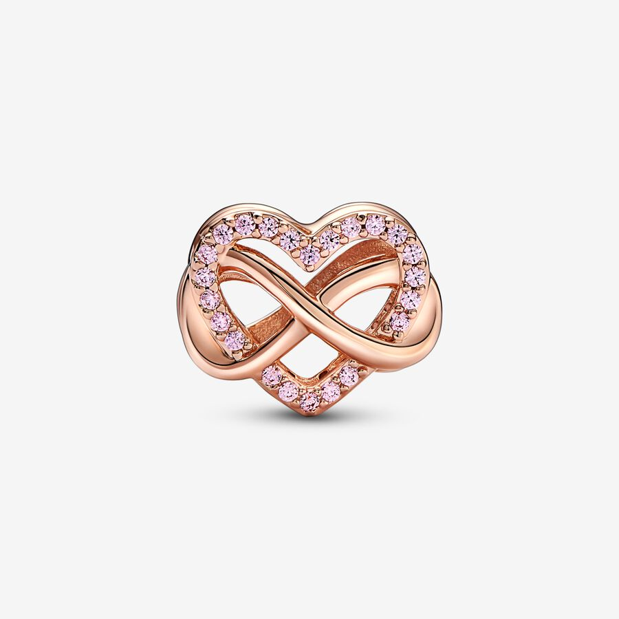 Pandora Moments Family Infinity Pink Heart Charm