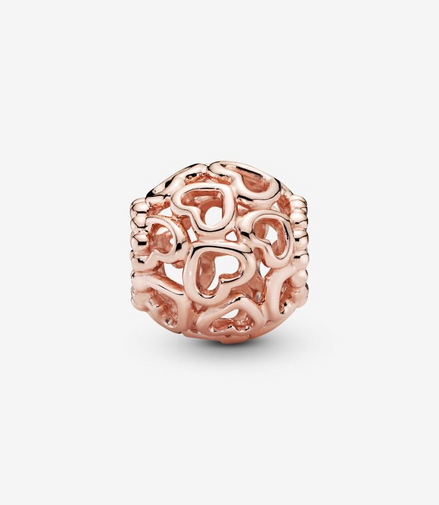 Pandora Moments Openwork Hearts Charm