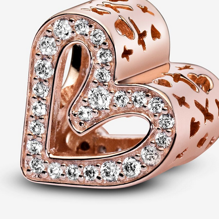 Pandora Moments Sparkling Freehand Heart Charm