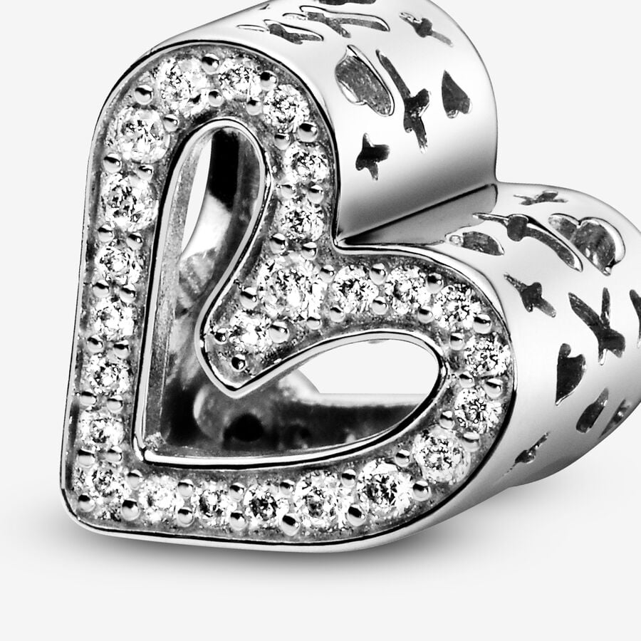 Pandora Timeless Sparkling Freehand Heart Charm