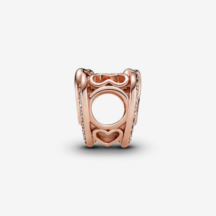 Pandora Moments Sparkling Entwined Hearts Charm