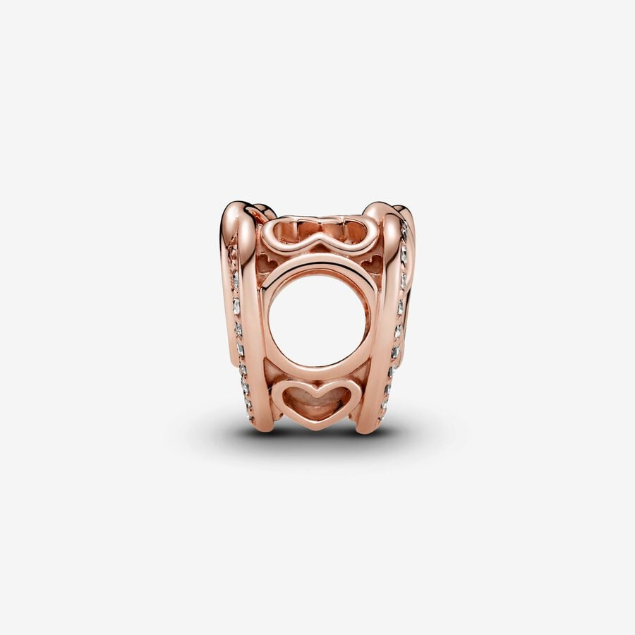 Pandora Moments Sparkling Entwined Hearts Charm