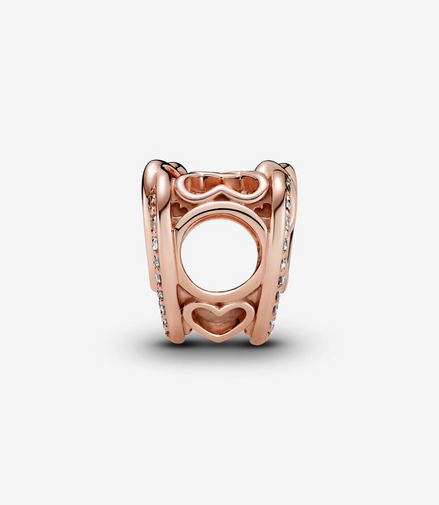 Pandora Moments Sparkling Entwined Hearts Charm
