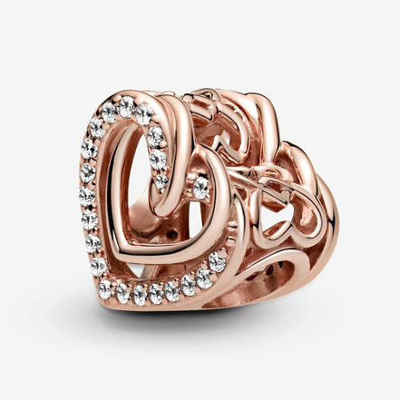 Pandora Moments Sparkling Entwined Hearts Charm