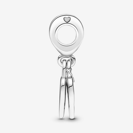 Pandora Moments Rose Heart Padlock Dangle Charm