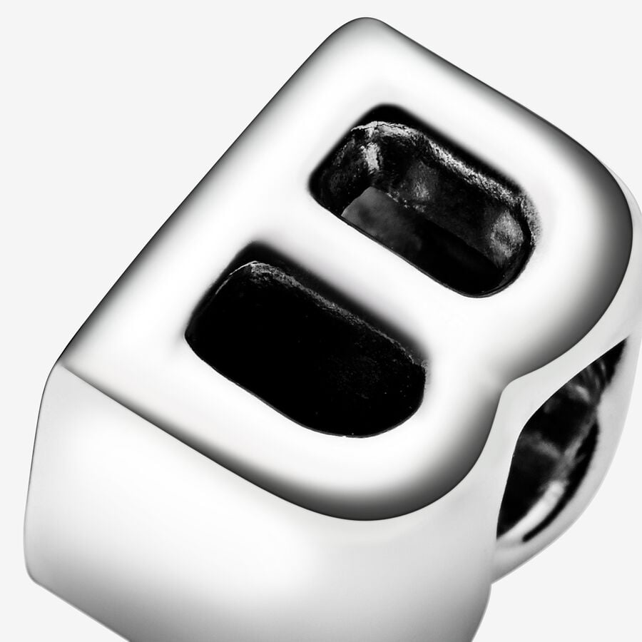 Pandora Moments Silver Letter B Alphabet Charm