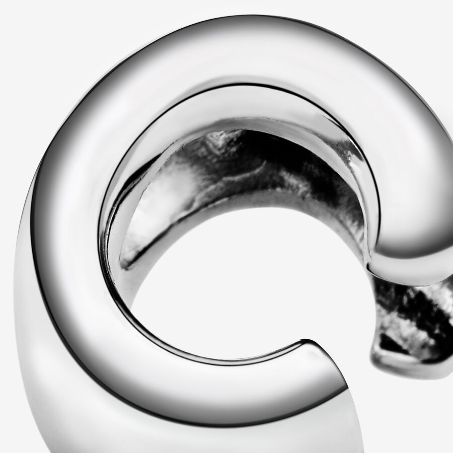 Pandora Moments Silver Letter C Alphabet Charm