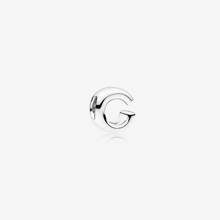Pandora Moments Silver Letter C Alphabet Charm