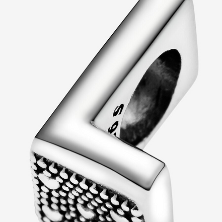 Pandora Moments Letter L Silver Charm