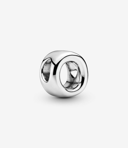 Pandora Moments Letter O Silver Charm