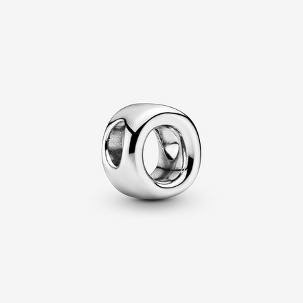 Pandora Moments Letter O Silver Charm