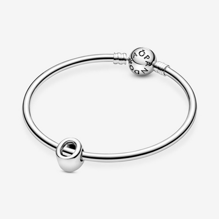 Pandora Moments Letter O Silver Charm