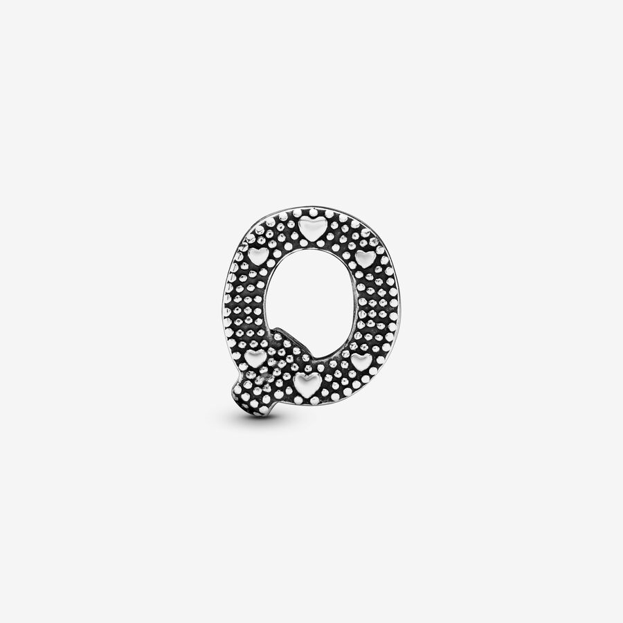 Pandora Moments Letter Q Silver Charm