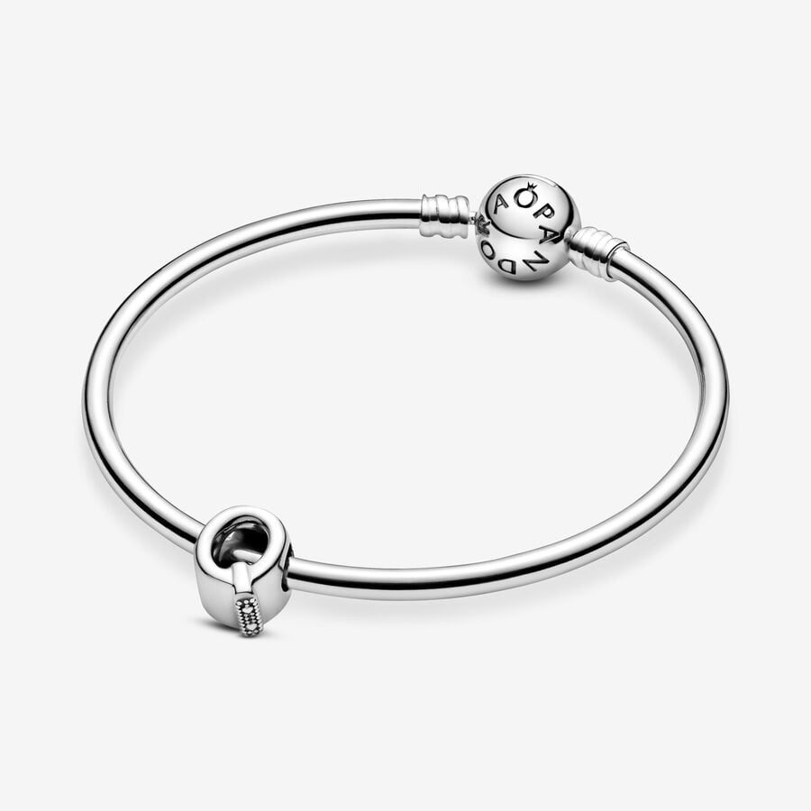 Pandora Moments Letter Q Silver Charm