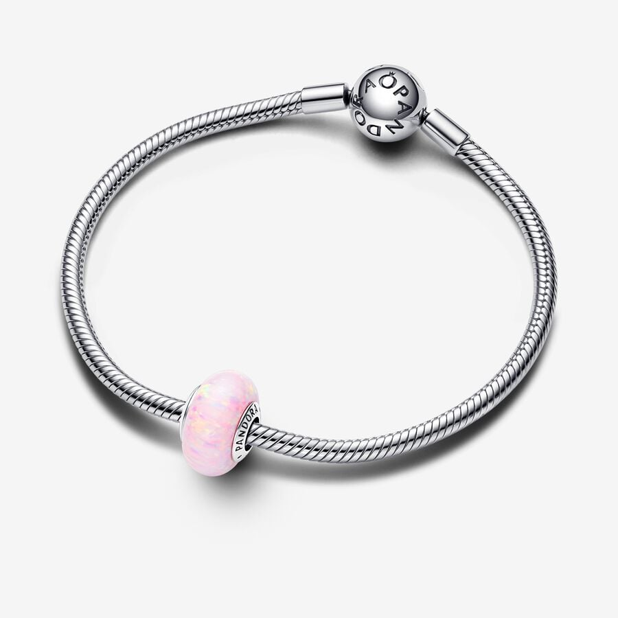 Pandora Moments Opalescent Pink Murano Charm
