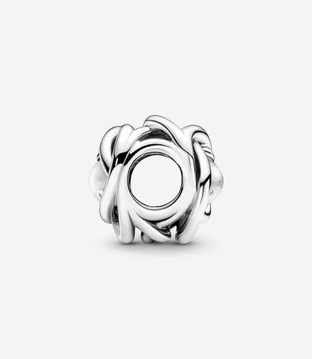 Pandora Moments April Clear Eternity Circle Charm