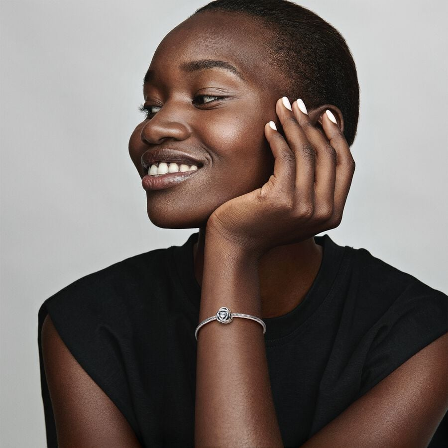 Pandora Moments April Clear Eternity Circle Charm