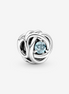 Pandora Moments March Sea Aqua Blue Eternity Circle Charm
