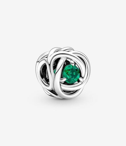 Pandora Moments May Green Eternity Circle Charm