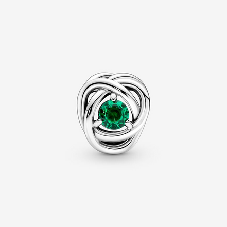 Pandora Moments May Green Eternity Circle Charm
