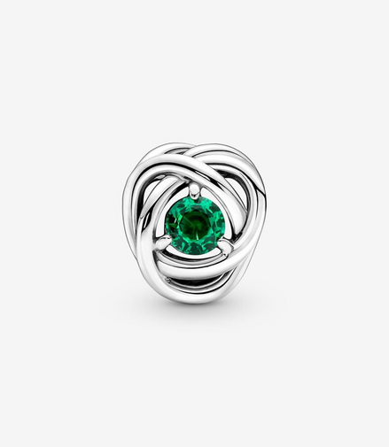 Pandora Moments May Green Eternity Circle Charm