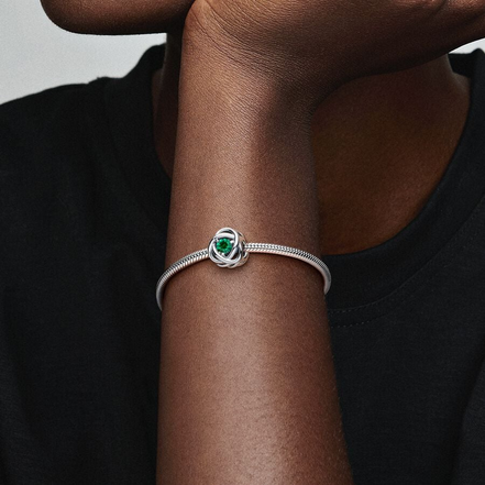 Pandora Moments May Green Eternity Circle Charm