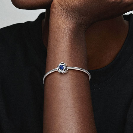 Pandora Moments September Blue Eternity Circle Charm