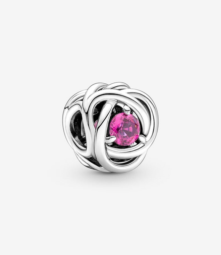Pandora Moments October Pink Eternity Circle Charm