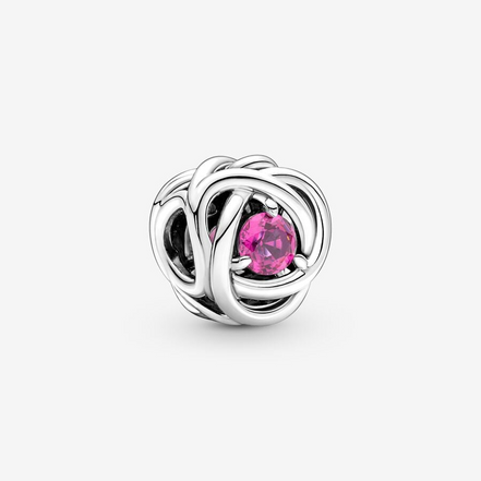 Pandora Moments October Pink Eternity Circle Charm