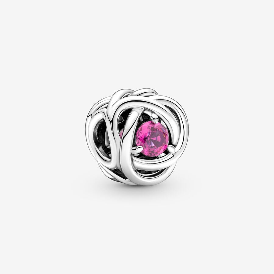 Pandora Moments October Pink Eternity Circle Charm
