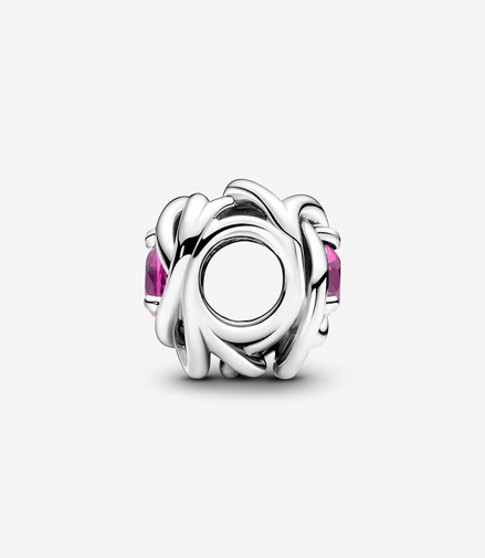 Pandora Moments October Pink Eternity Circle Charm