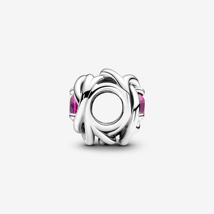 Pandora Moments October Pink Eternity Circle Charm