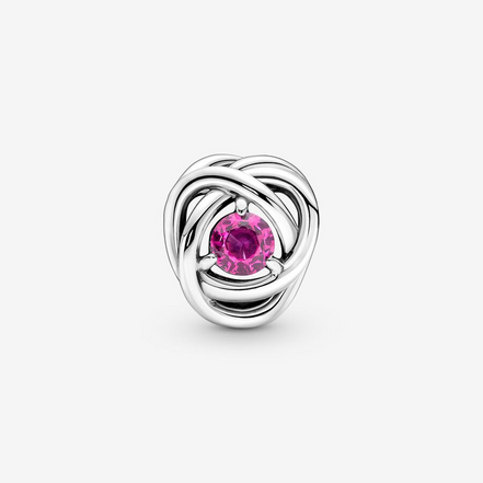 Pandora Moments October Pink Eternity Circle Charm