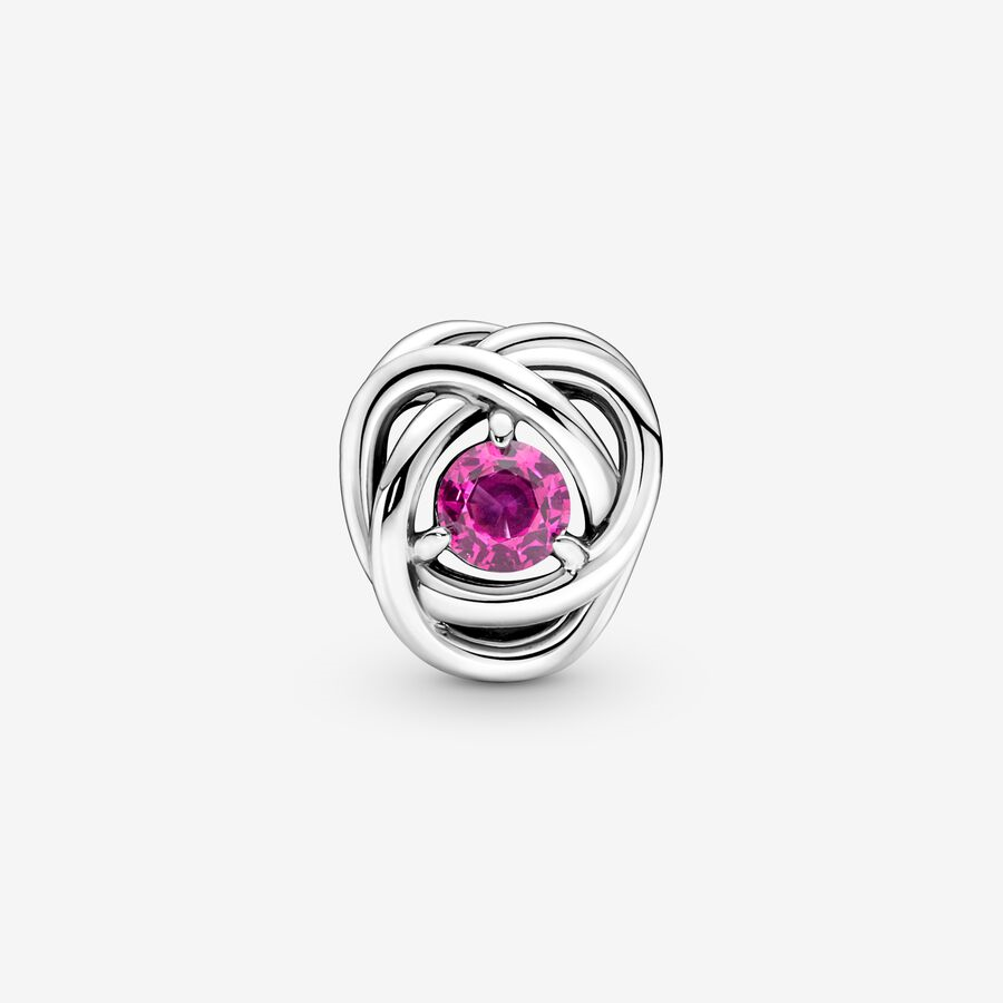 Pandora Moments October Pink Eternity Circle Charm