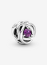 Pandora Moments February Purple Eternity Circle Charm