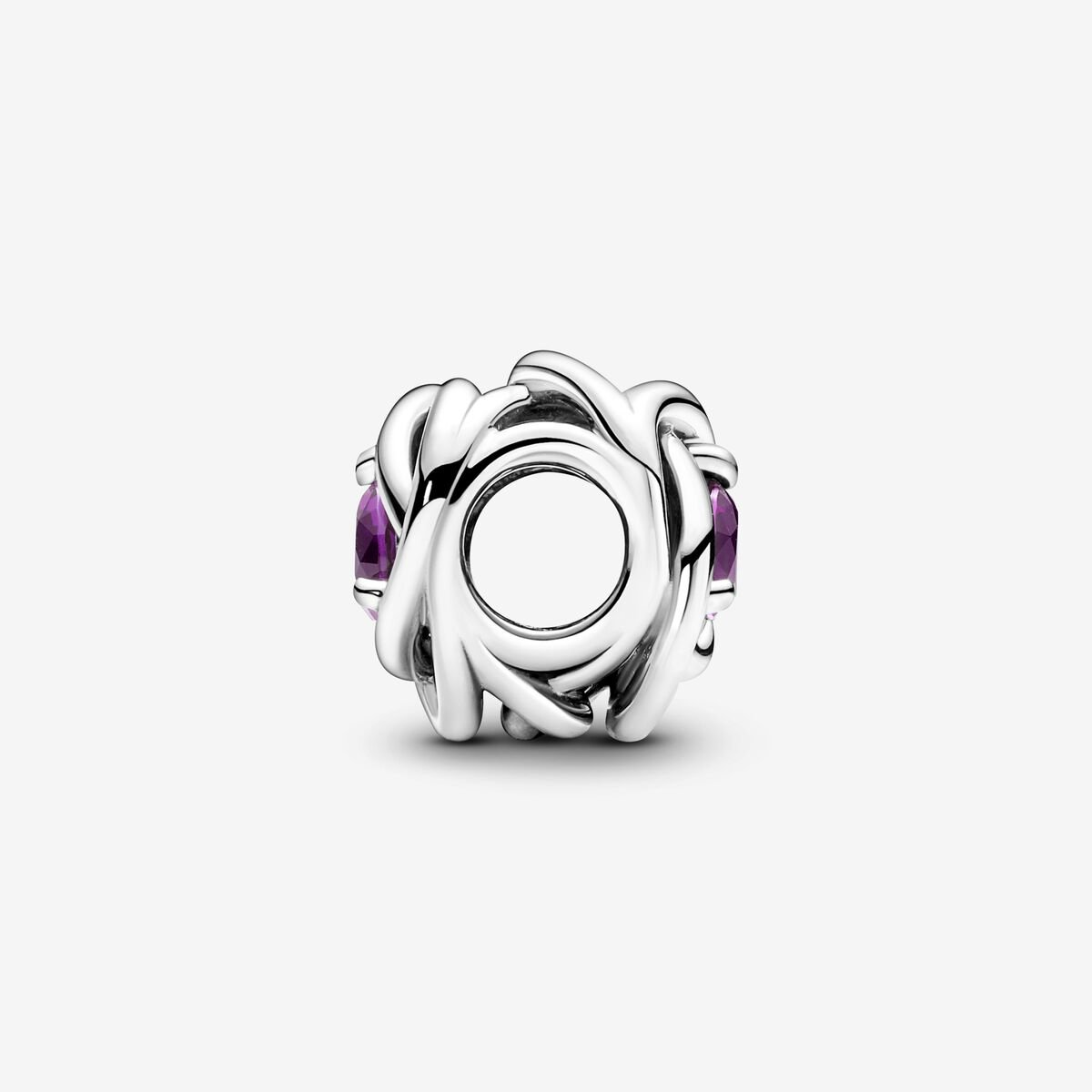 Pandora Moments February Purple Eternity Circle Charm