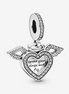 Pandora Moments Heart & Angel Wings Dangle Charm