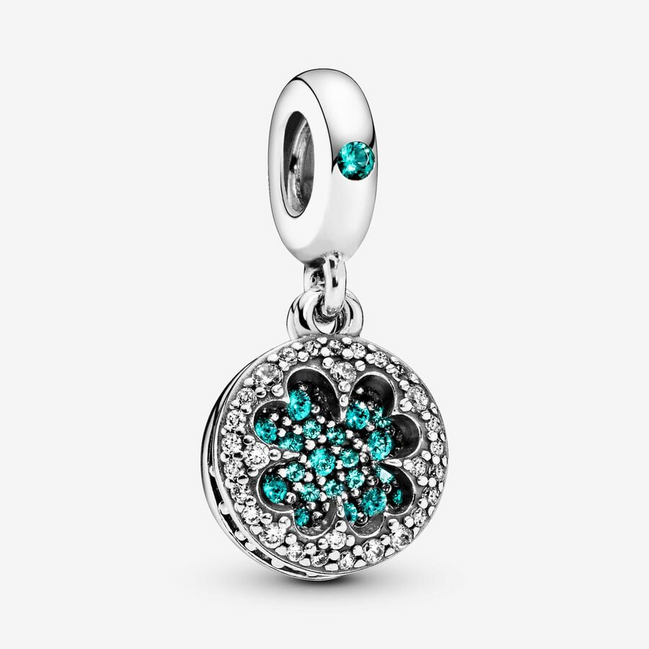 Pandora Moments Lucky Four Leaf Clover Dangle Charm