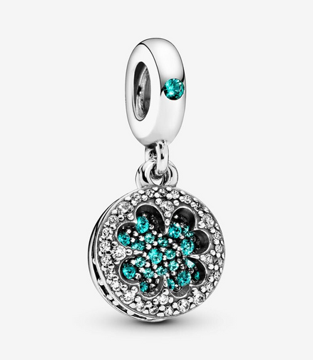 Pandora Moments Lucky Four Leaf Clover Dangle Charm