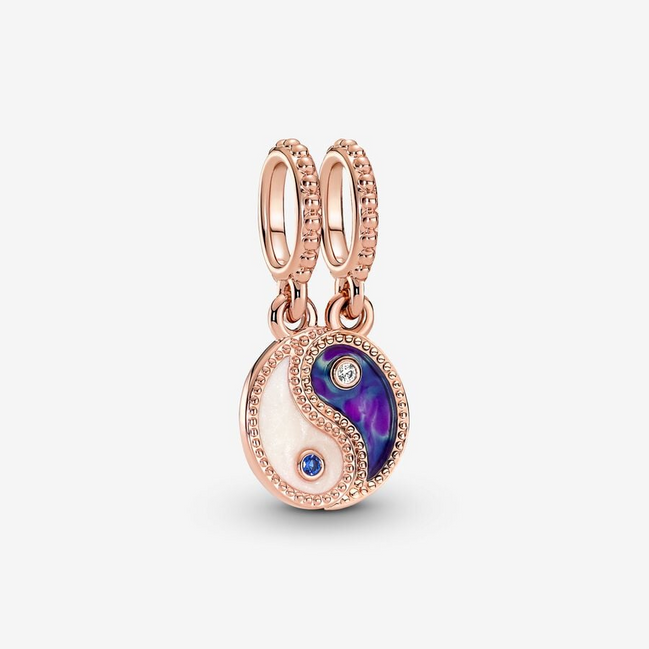 Pandora Moments Splittable Yin & Yang Sparkling Dangle Charm