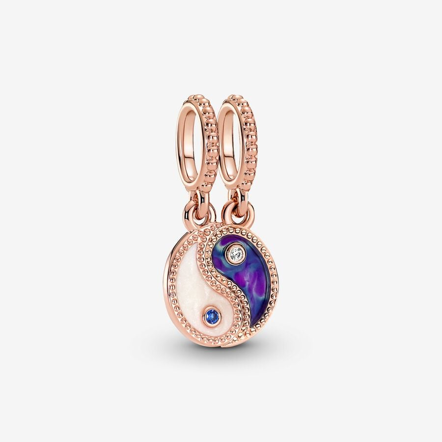 Pandora Moments Splittable Yin & Yang Sparkling Dangle Charm