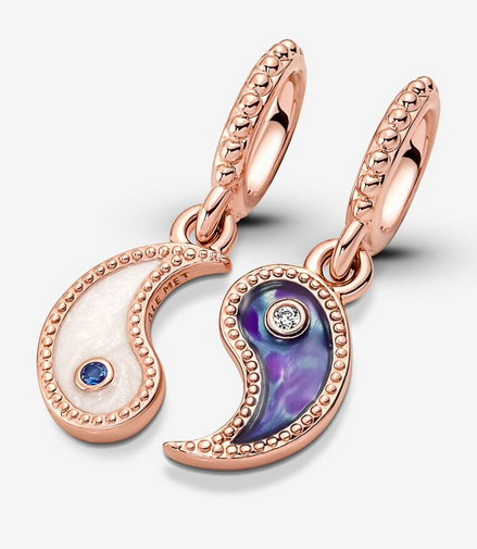 Pandora Moments Splittable Yin & Yang Sparkling Dangle Charm