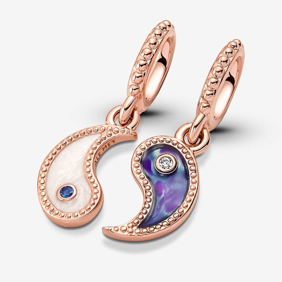 Pandora Moments Splittable Yin & Yang Sparkling Dangle Charm