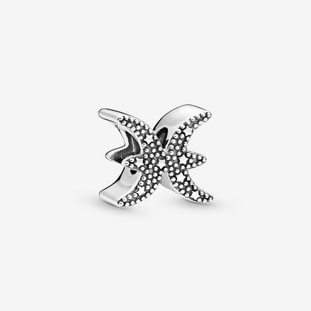 Pandora Moments Silver Sparkling Pisces Zodiac Charm