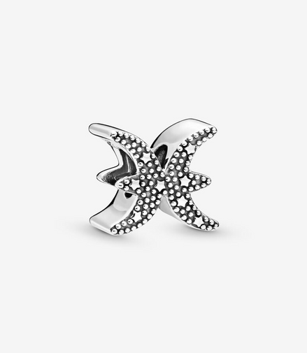 Pandora Moments Silver Sparkling Pisces Zodiac Charm