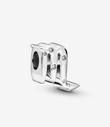Pandora Moments Silver Sparkling Scorpio Zodiac Charm