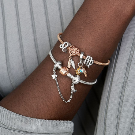 Pandora Moments Silver Sparkling Scorpio Zodiac Charm